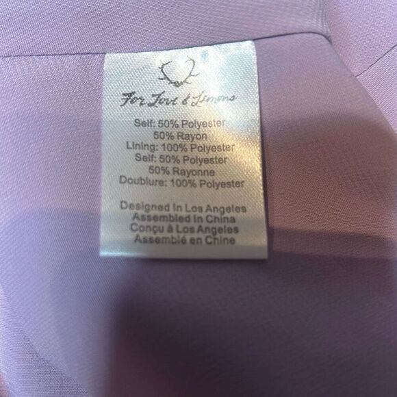 For Love & Lemons Purple Floral Mini Slip Dress & Sheer Kimono Duster Set O/S & - Picture 14 of 15